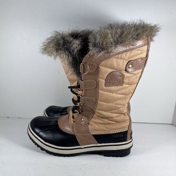 Sorel Tofino II Lace Up Waterproof Faux Fur Lined Winter Boots Women's Size 7.5 - Picture 3 of 8
